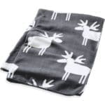 Fleece moose blanket