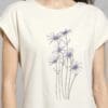 T-shirt Visby Daisies Oat White - Bild 2