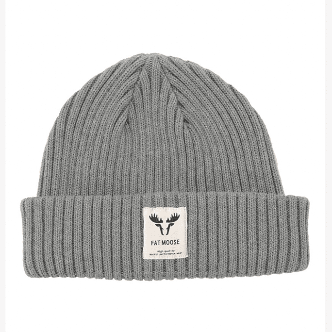 Grey Fat Moose beanie