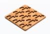 Alder wood moose trivet