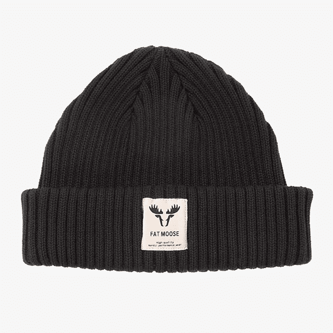 black Black Fat Moose beanie