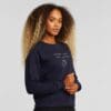 Sweatshirt Ystad Raglan Local Planet Navy - Bild 3