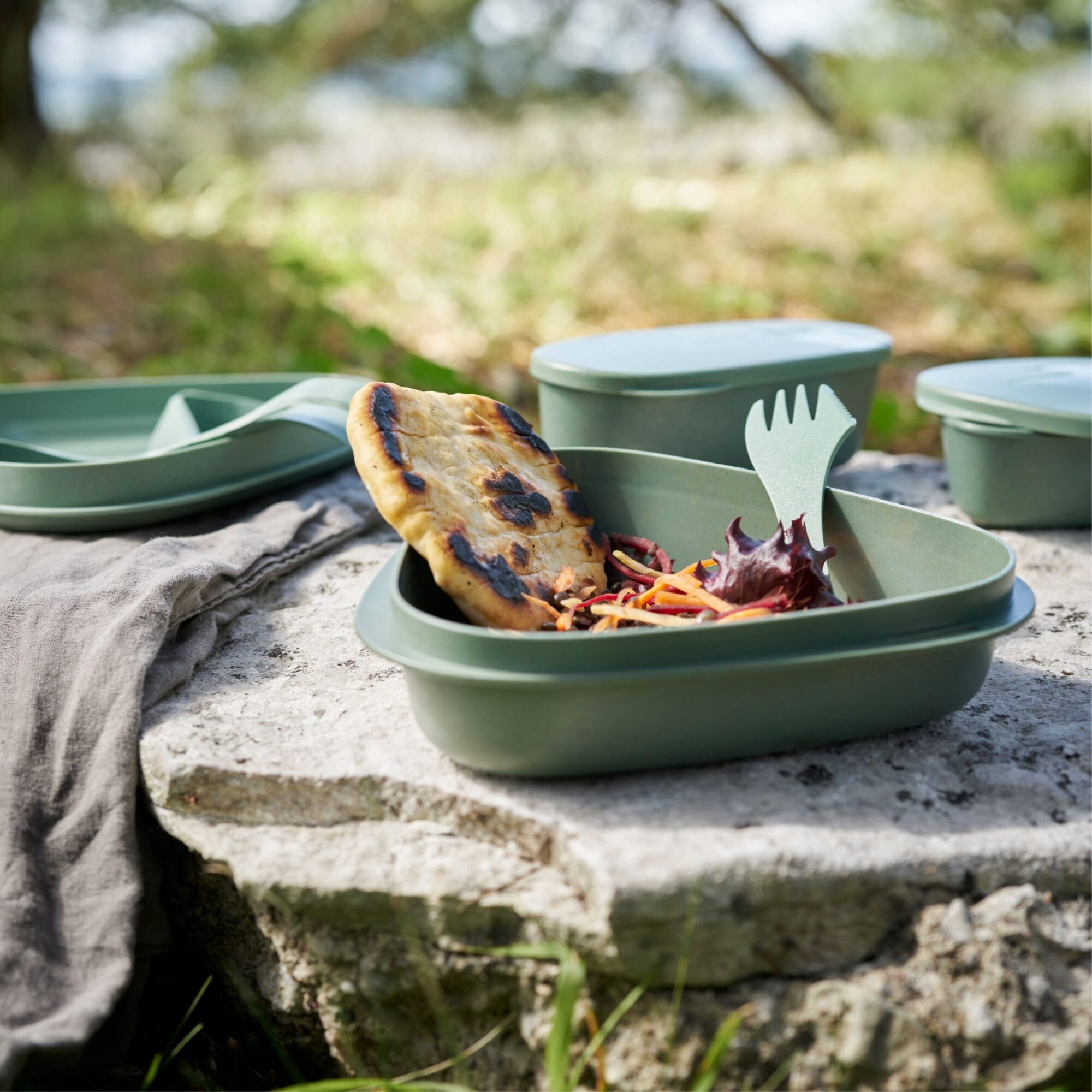 LunchKit BIO 6pcs SandyGreen - Bild 2